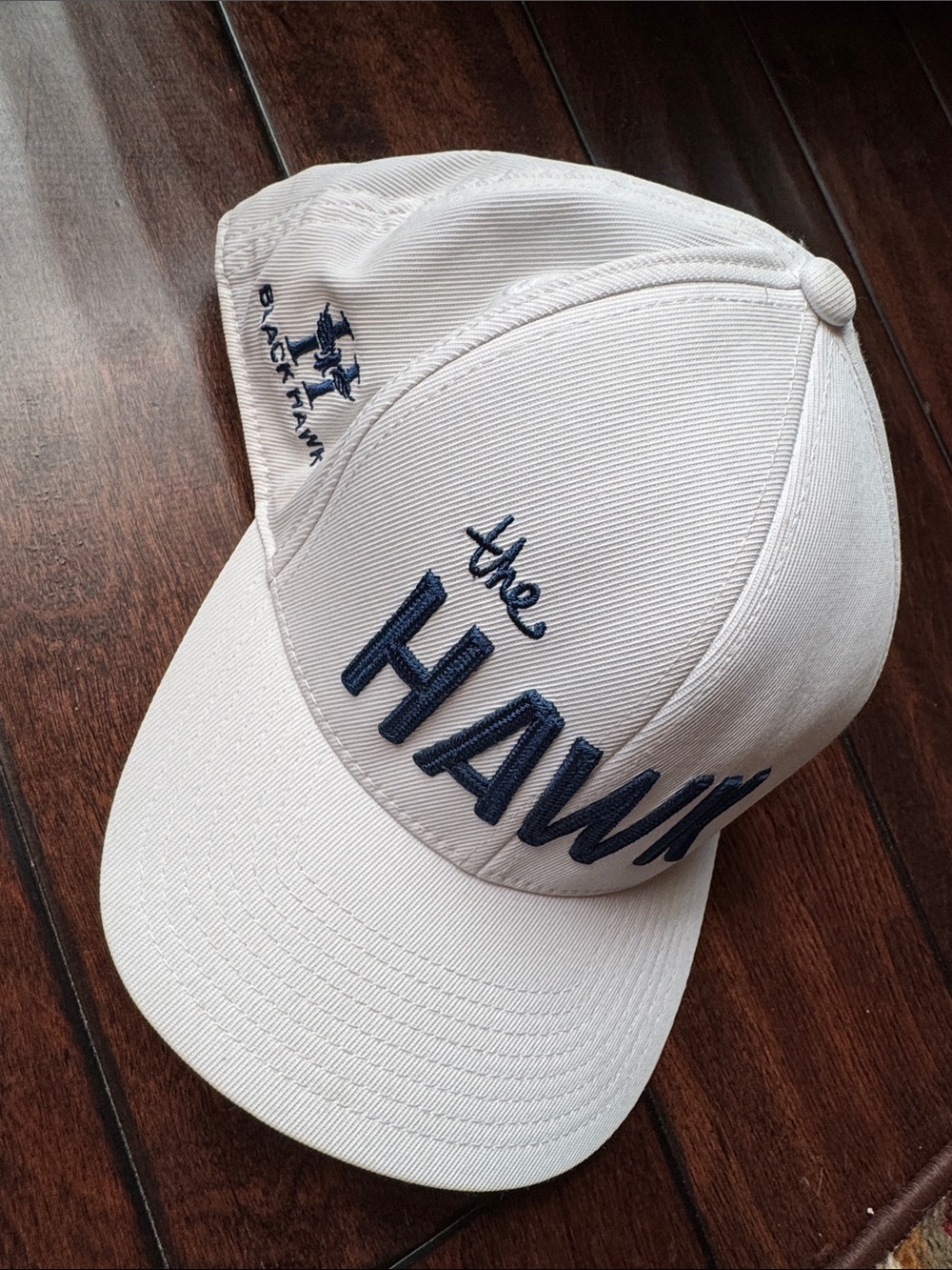 White "The Hawks" Embroidered Baseball Cap G/Force Blackhawk hat